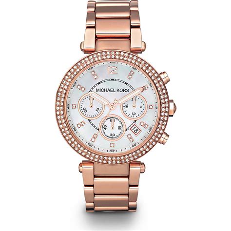 michael kors mk5491 ladies bracelet watch|Michael Kors parker chronograph rose gold.